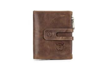 ULLCAPTAIN Mens Retro Genuine Leather Wallet