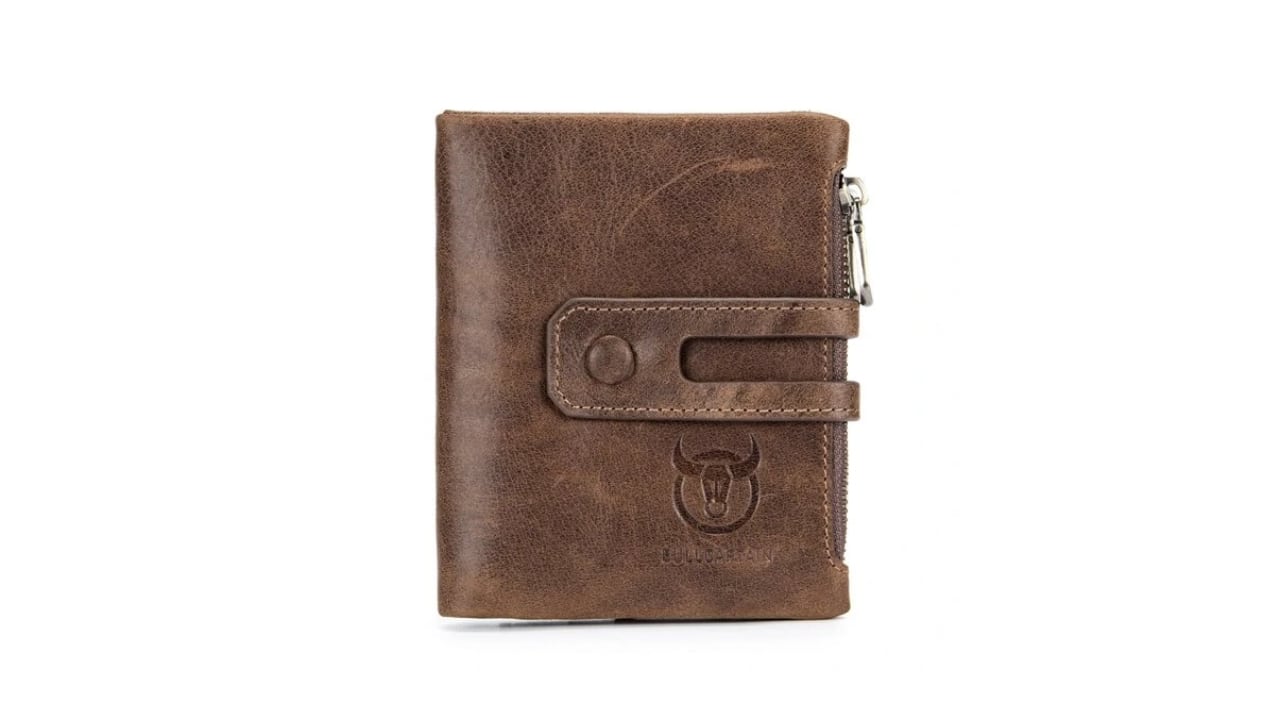 ULLCAPTAIN Mens Retro Genuine Leather Wallet